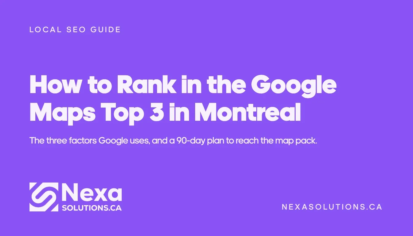 Google Maps Top 3 in Montreal guide cover